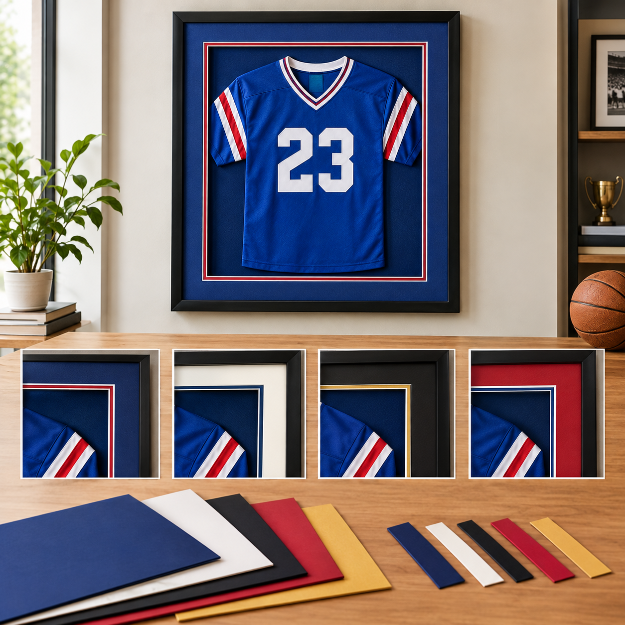 What Matting Options Work Best With Colored Jerseys?
