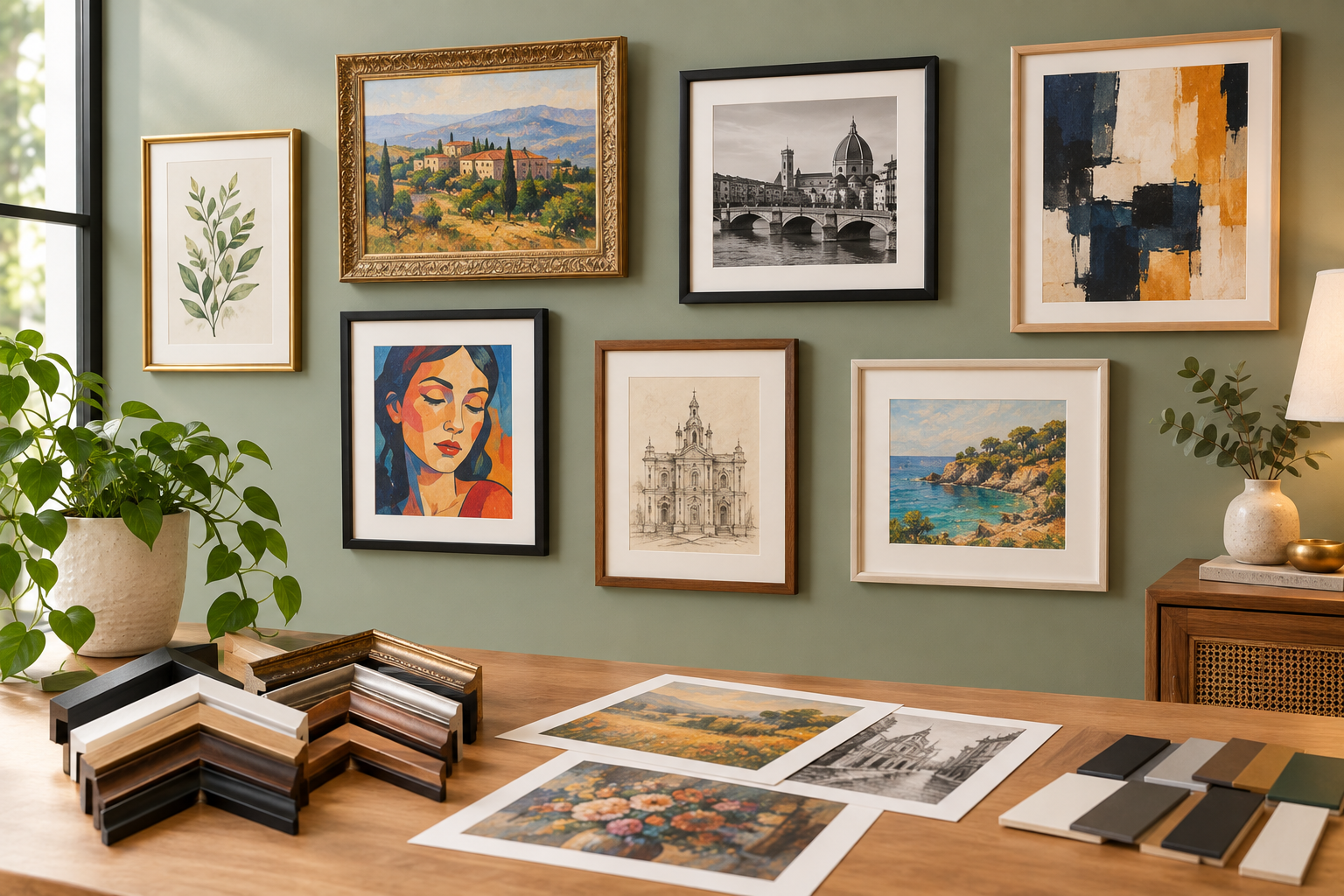Best Frame Colors and Styles for Different Art Types