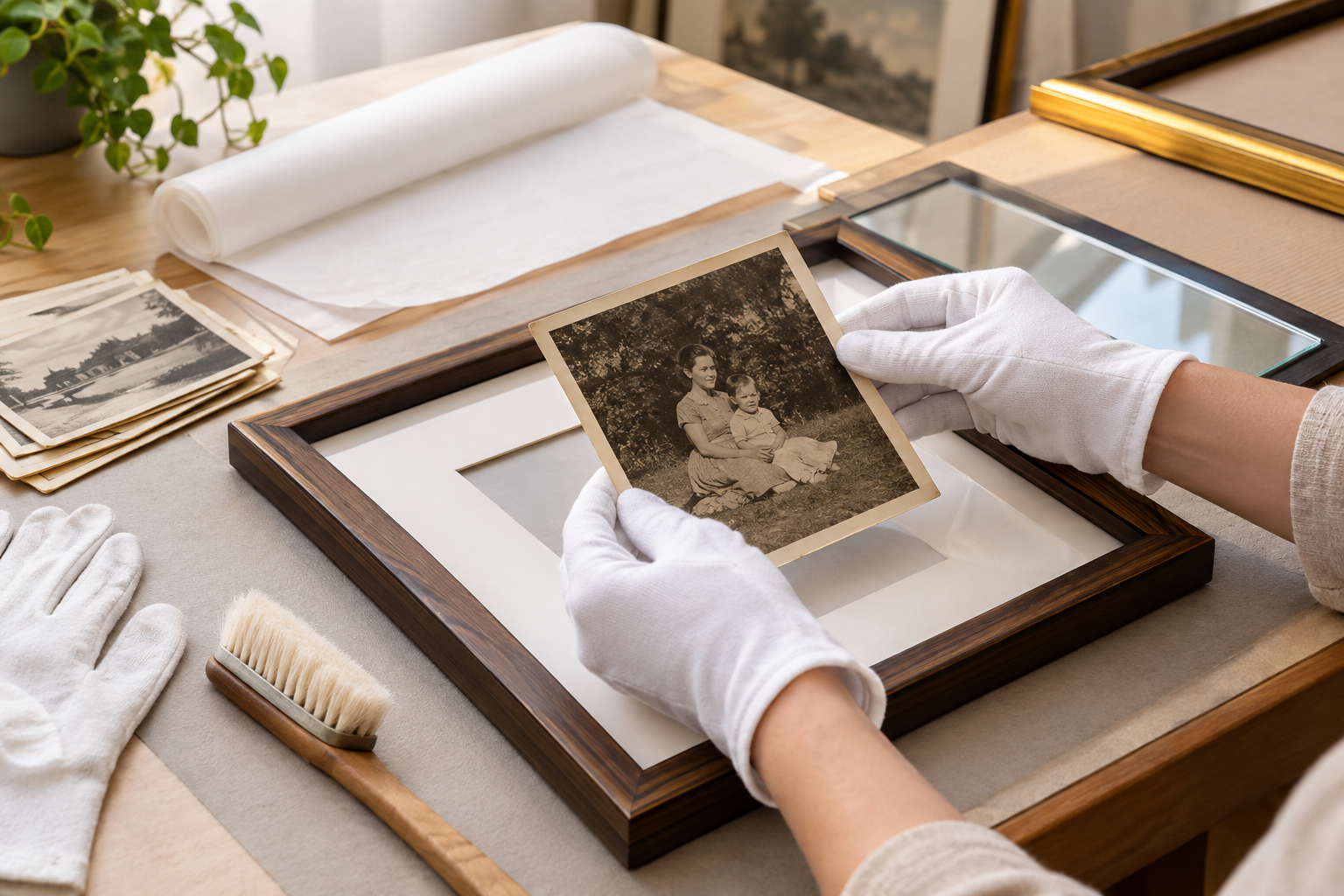 How to Frame Vintage Photos Without Damage
