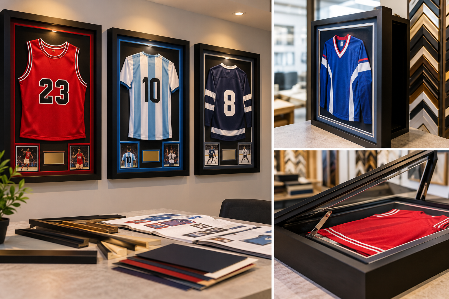 Can Framing Shops Custom Design Display Boxes for Jerseys?