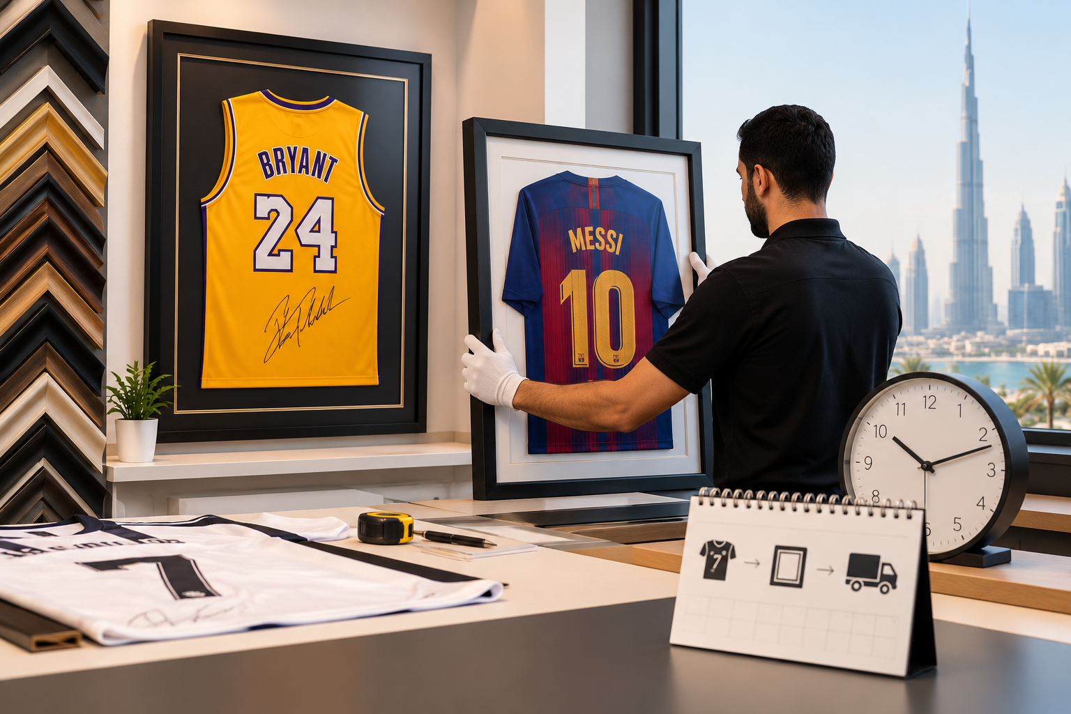 How Long Does Custom Jersey Framing Take in Dubai?