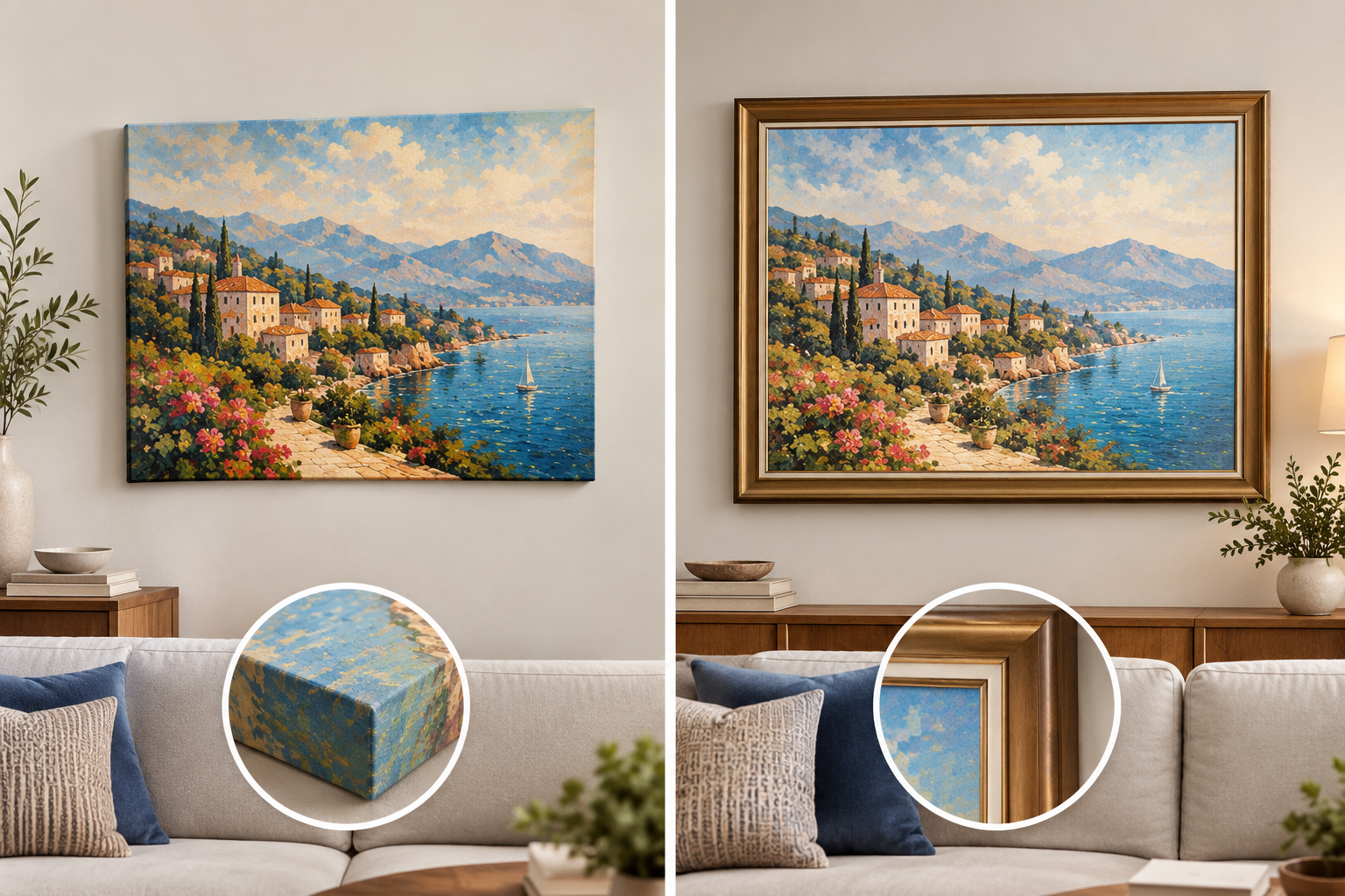 Canvas Framing vs. Leaving It Unframed: Which Looks Better?